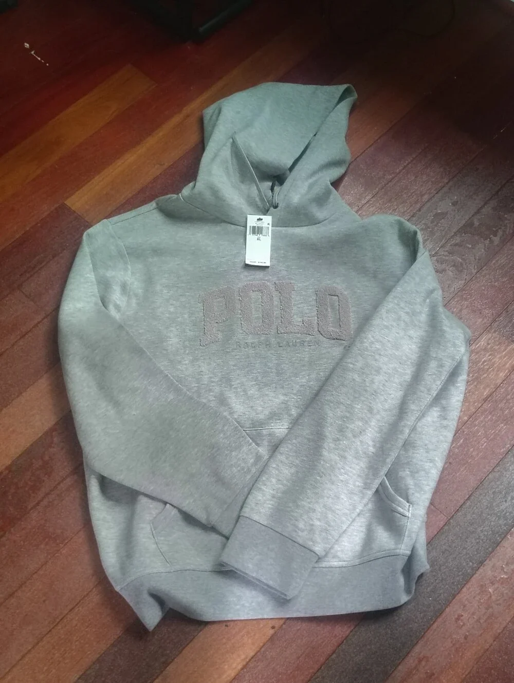 Polo by Ralph Lauren Gray Embroidered Logo Hoodie